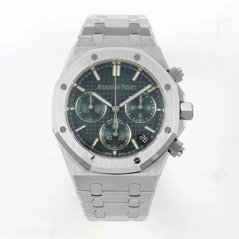 Audemars Piguet Royal Oak Chrono 26240 SS DDF Green Dial on SS Bracelet SA4401