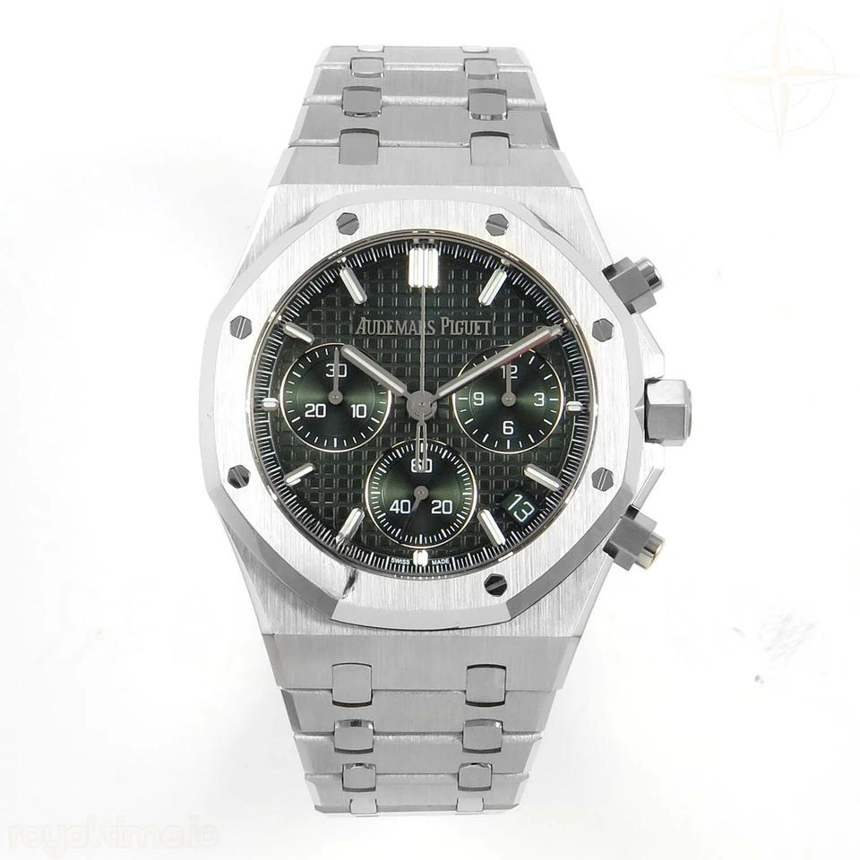 Audemars Piguet Royal Oak Chrono 26240 SS DDSF Green Dial on SS Bracelet DD4401