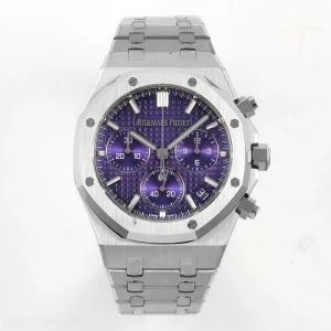 Audemars Piguet Royal Oak Chrono 26240 SS DDSF Purple Dial on SS Bracelet DD4401