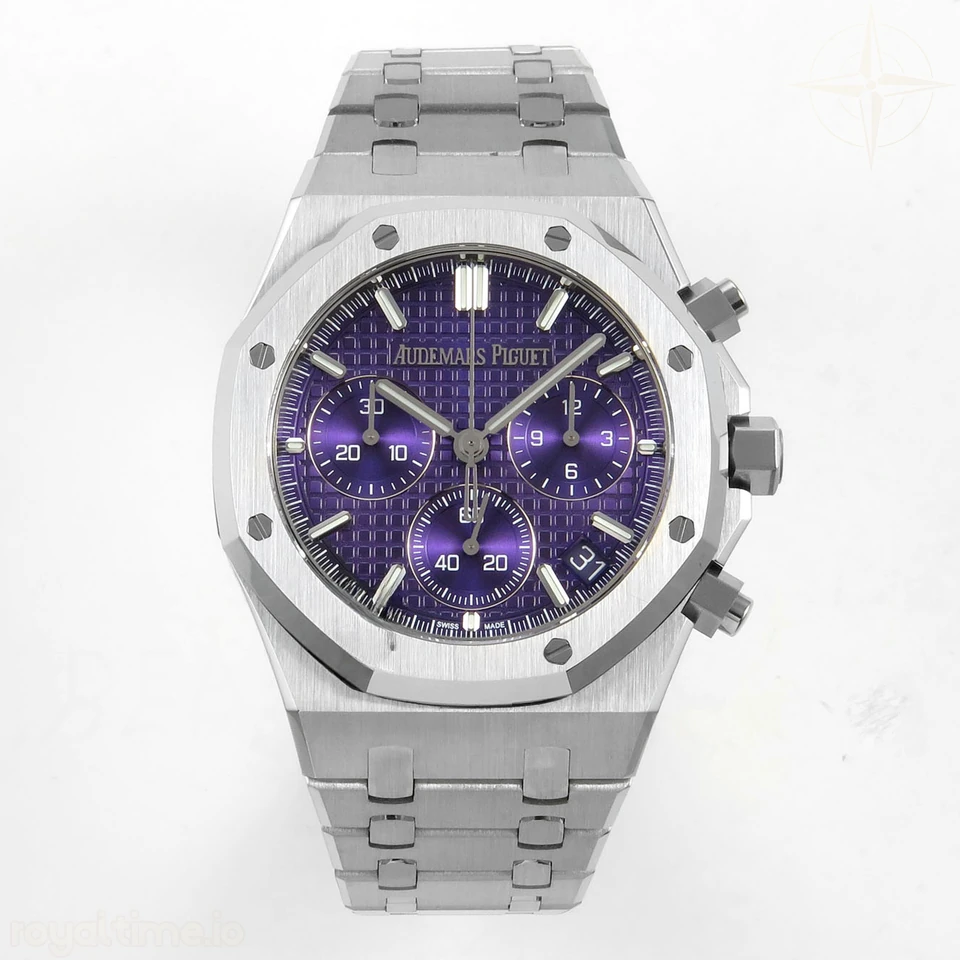 Audemars Piguet Royal Oak Chrono 26240 SS DDSF Purple Dial on SS Bracelet DD4401