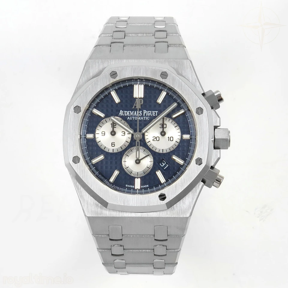 Audemars Piguet Royal Oak Chrono 26331 SS APSF Blue/White Dial on SS Bracelet A2385