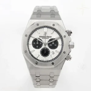 Audemars Piguet Royal Oak Chrono 26331 SS APSF Silver Dial Black Subdial On SS Bracelet A2385