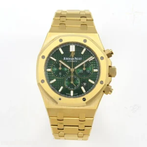 Audemars Piguet Royal Oak Chrono 26331 YG APWF Green Dial on YG Bracelet A2385