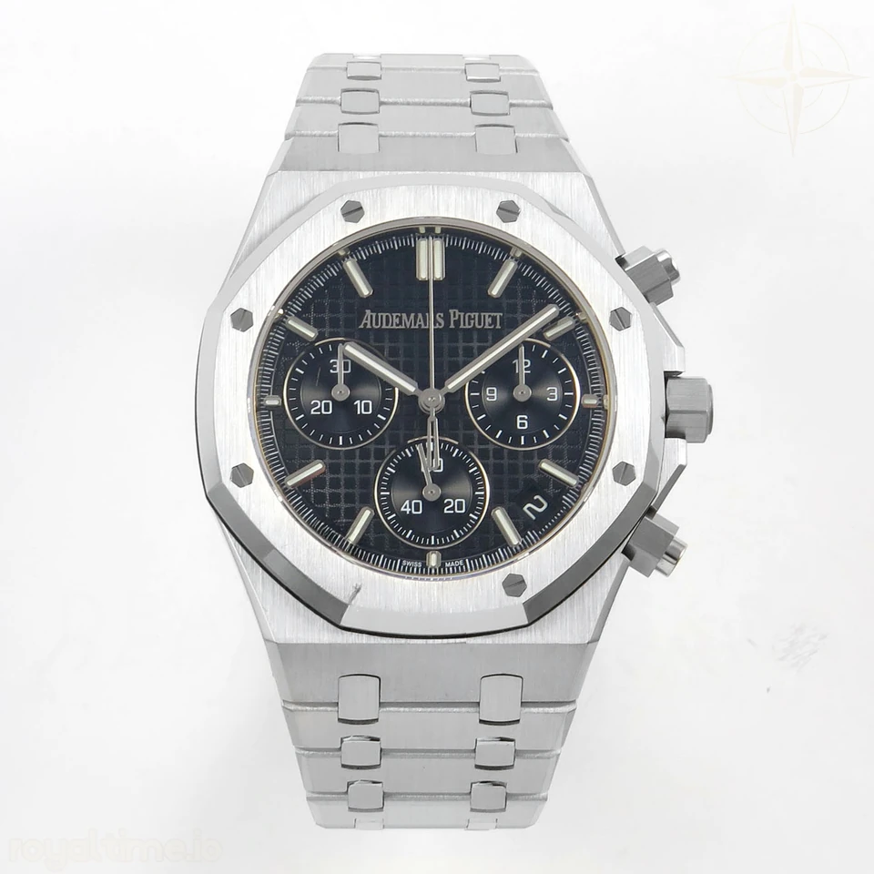 Audemars Piguet Royal Oak Chrono 26240 SS DDF Black Dial on SS Bracelet DD4401 (50th Anniversary)