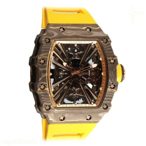Richard Mille RM 012-01 Tourbillon NTPT Carbon on Yellow Rubber Strap