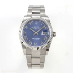 Rolex DateJust 36 SS 126234 ARF Blue Diamond Roman Dial on Oyster Bracelet DD3235