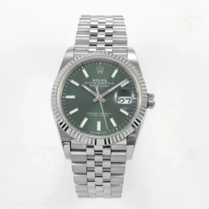 Rolex DateJust 36 SS 126234 ARF Green Stick Dial on Jubilee Bracelet DD3235