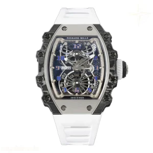Richard Mille RM 021-01 Tourbillon Aerodyne on White Rubber Strap