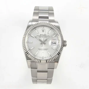 Rolex DateJust 36 SS 126234 ARF Silver Stick Dial on Oyster Bracelet DD3235