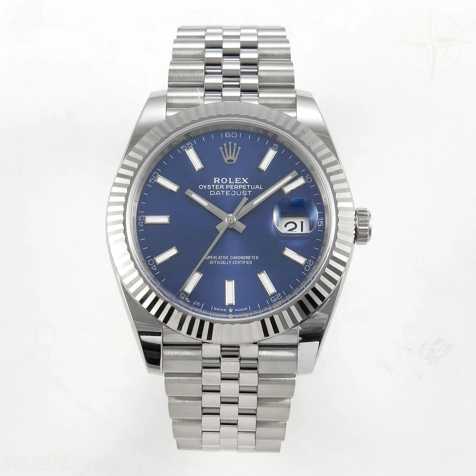 Rolex DateJust 41 126334 904L SS SCF Blue Dial on Jubilee Bracelet VR3235