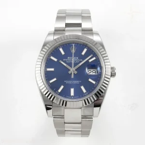 Rolex DateJust 41 126334 904L SS SCF Blue Dial on Oyster Bracelet VR3235