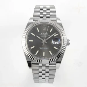 Rolex DateJust 41 126334 904L SS SCF Gray Dial on Jubilee Bracelet VR3235