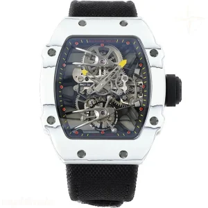 Richard Mille RM 027-02 Tourbillon Rafael Nadal White NTPT on Black Nylon Strap
