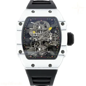Richard Mille RM 027-02 Tourbillon Rafael Nadal White NTPT on Black Rubber Strap