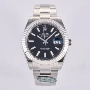 Rolex DateJust 41 126334 Clean Plus 904L Steel Black Dial on Jubilee Bracelet JH3235 (Free Sprung)