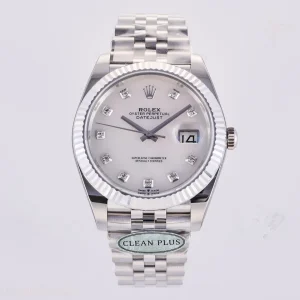 Rolex DateJust 41 126334 Clean Plus 904L Steel White MOP Diamonds Dial on Jubilee Bracelet DD3235