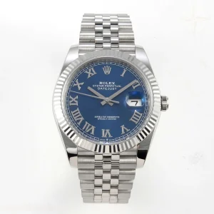 Rolex DateJust 41 126334 Clean Plus Blue Roman Dial on Jubilee Bracelet JH3235 (Free Sprung) Weighted 133g