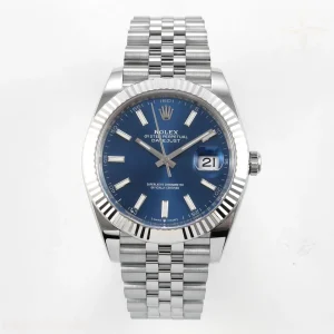 Rolex DateJust 41 126334 Clean Plus Blue Stick Dial on Jubilee Bracelet JH3235 (Free Sprung) Weighted 133g