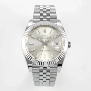 Rolex DateJust 41 126334 Clean Plus Silver Stick Dial on Jubilee Bracelet JH3235 (Free Sprung) Weighted 133g