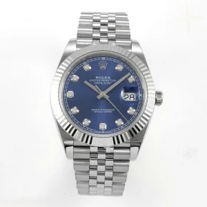 Rolex DateJust 41 126334 ERF Blue Diamonds Dial on Jubilee Bracelet JH3235 (Free Sprung) Weighted 132g