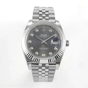 Rolex DateJust 41 126334 ERF Gray Diamonds Dial on Jubilee Bracelet JH3235 (Free Sprung) Weighted 132g