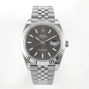Rolex DateJust 41 126334 ERF Gray Stick Dial on Jubilee Bracelet JH3235 (Free Sprung) Weighted 132g
