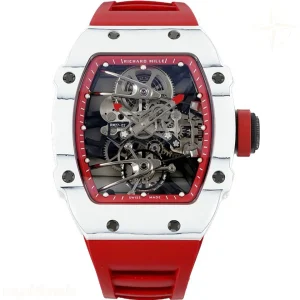 Richard Mille RM 027-02 Tourbillon Rafael Nadal White NTPT on Red Rubber Strap