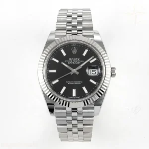 Rolex DateJust 41mm 126334 ARF Black Stick Dial on Jubilee Bracelet DD3235