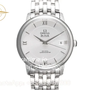 Omega De Ville Co-Axial Chronometer 36.8mm Silver Dial in Steel on Bracelet