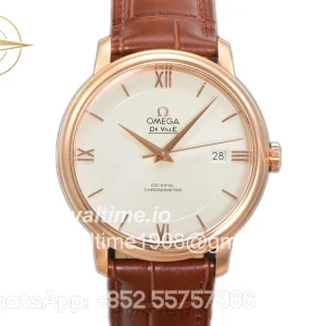 Omega De Ville Prestige Co‑Axial Master Chronometer 40mm White Dial in Rose Gold