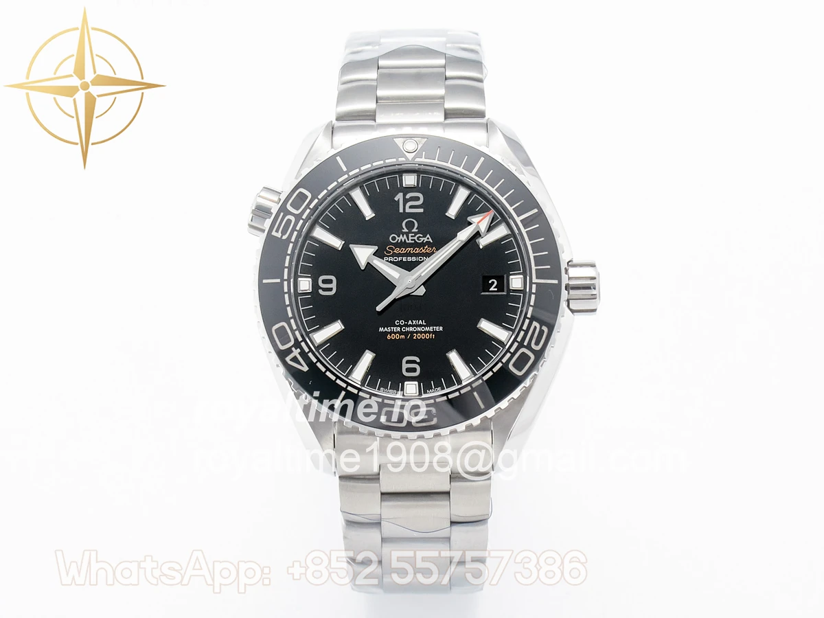 Omega Planet Ocean 600M 39.5mm VSF Black Dial Black Ceramic Bezel on SS Bracelet A8800