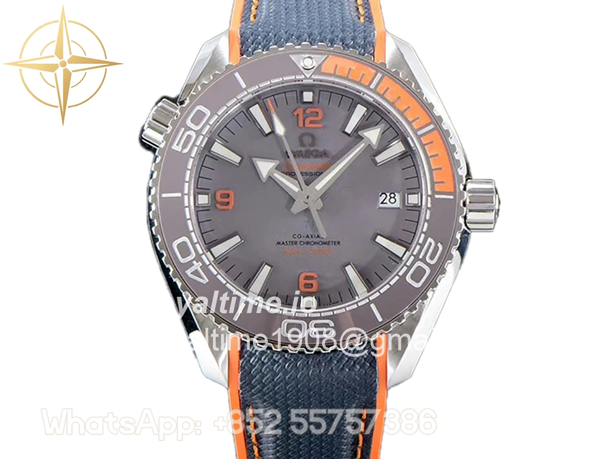 Omega Seamaster Planet Ocean 600M 43.5mm Titanium on Rubber Strap