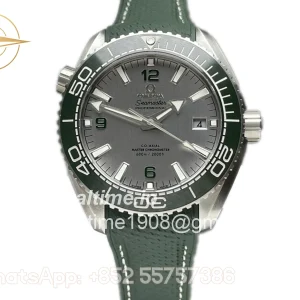 Omega Seamaster Planet Ocean 600M 43.5mm White Dial Steel on Rubber Strap