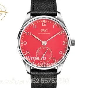 IWC Portugieser Automatic 40 IW3583 Red Dial in Steel