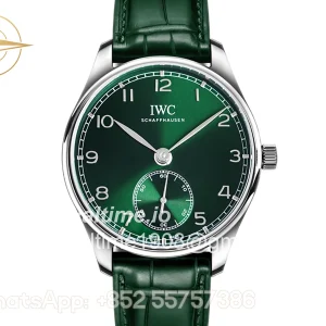 IWC Portugieser Automatic 40 IW358310 Green Dial in Steel