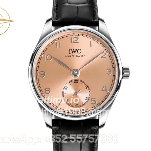 IWC Portugieser Automatic 40 IW358313 Pink Dial in Steel