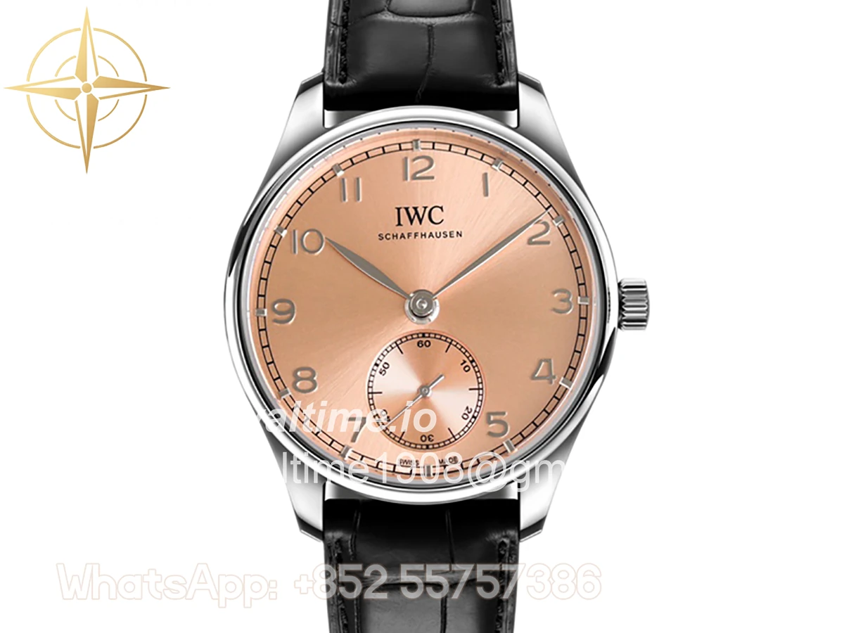 IWC Portugieser Automatic 40 IW358313 Pink Dial in Steel