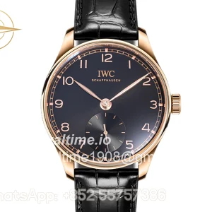 IWC Portugieser Automatic 40 IW358401 Black Dial in Rose Gold