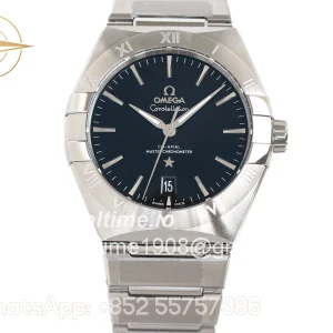 Omega Constellation Co-Axial Chronometer 39mm Black Dial in Steel