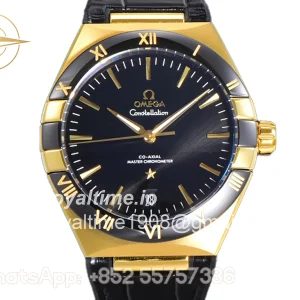 Omega Constellation Co-Axial Master Chronometer 41mm Black Dial in Yellow Gold