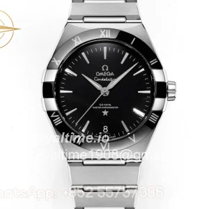 Omega Constellation Co-Axial Master Chronometer 41mm Black Dial on Bracelet