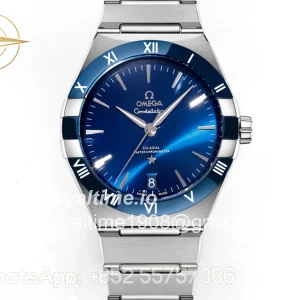 Omega Constellation Co-Axial Master Chronometer 41mm Blue Dial with Ceramic Bezel on Bracelet
