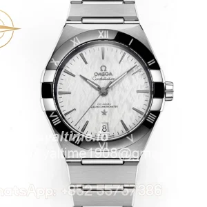 Omega Constellation Co-Axial Master Chronometer 41mm Rhodium-Grey Dial on Bracelet