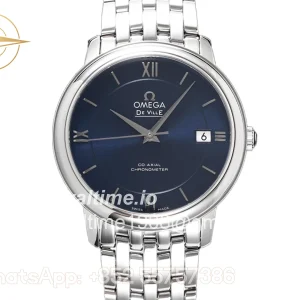 Omega De Ville Co-Axial Chronometer 36.8mm Dark Blue Dial in Steel on Bracelet