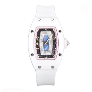 Richard Mille RM 007 Automatic Ladies White Ceramic Pink
