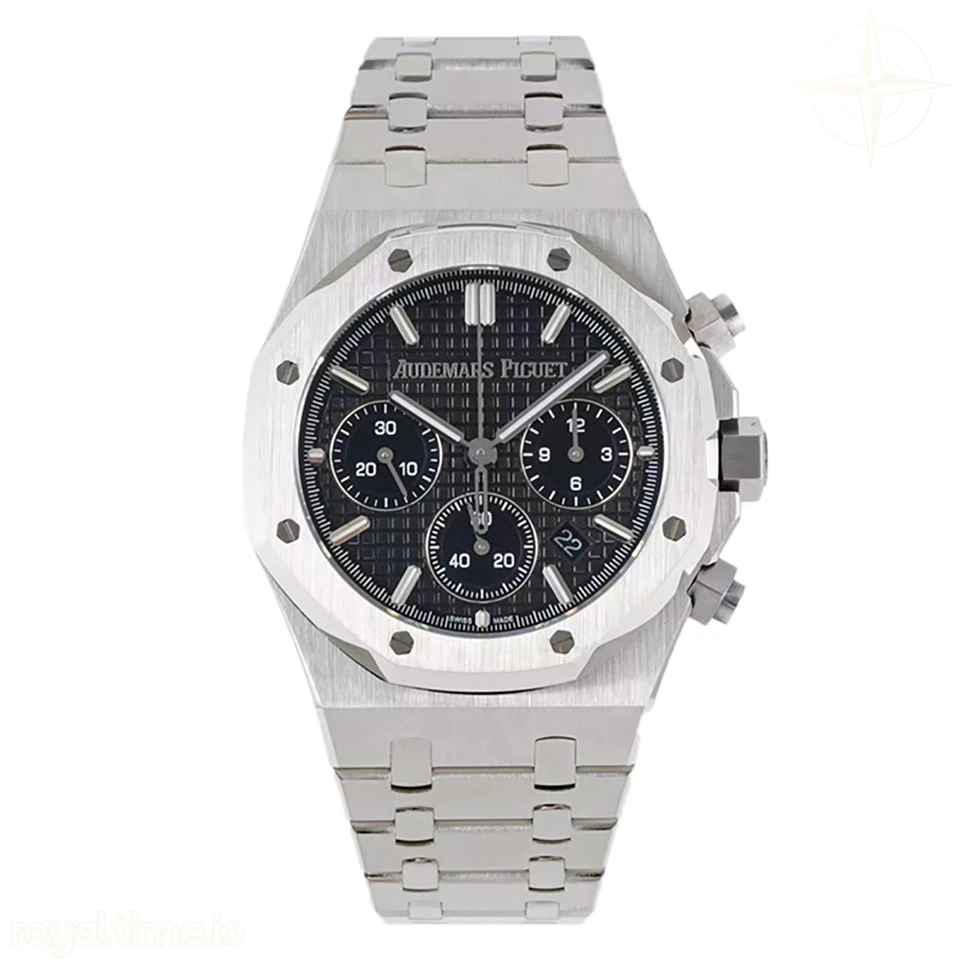 Audemars Piguet Royal Oak Self-Winding Chronograph Black Dial in Steel