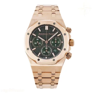 Audemars Piguet Royal Oak Self-Winding Chronograph Green Dial in Rose Gold