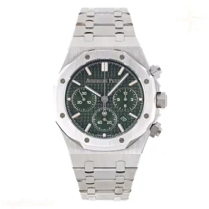 Audemars Piguet Royal Oak Self-Winding Chronograph Green Dial in Steel