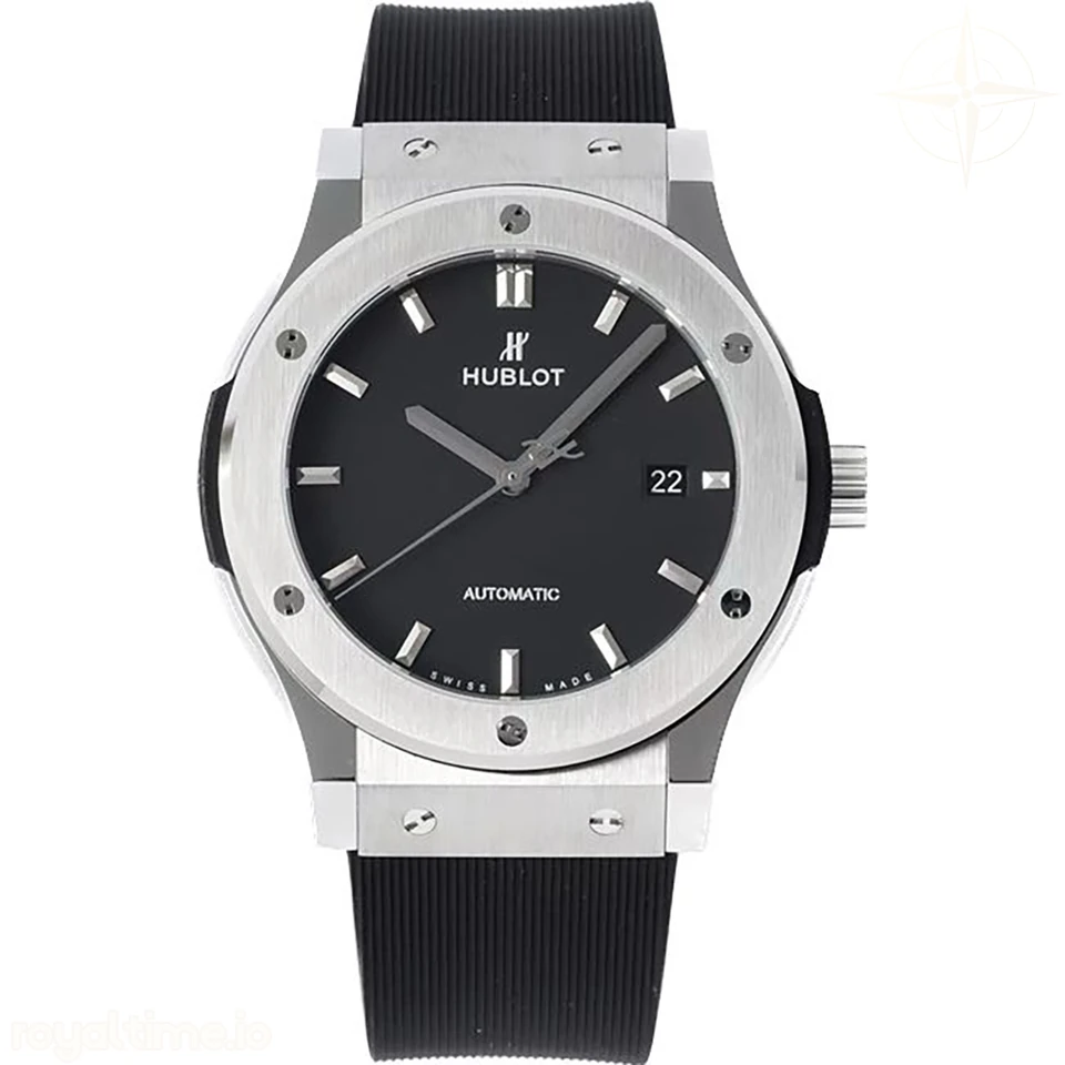 Hublot Classic Fusion Automatic 42mm Black Dial on Rubber Strap