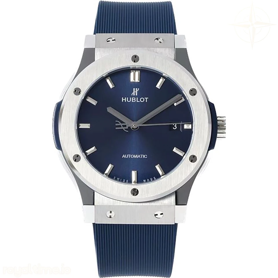 Hublot Classic Fusion Automatic 42mm Blue Dial on Rubber Strap